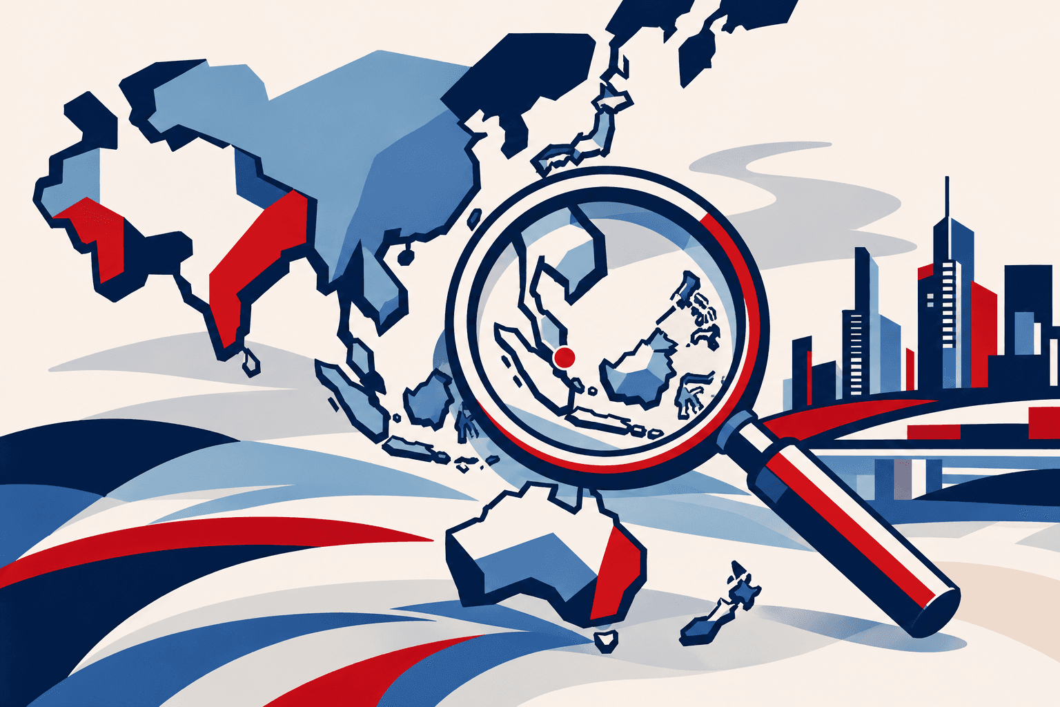 Singapore on the APAC map